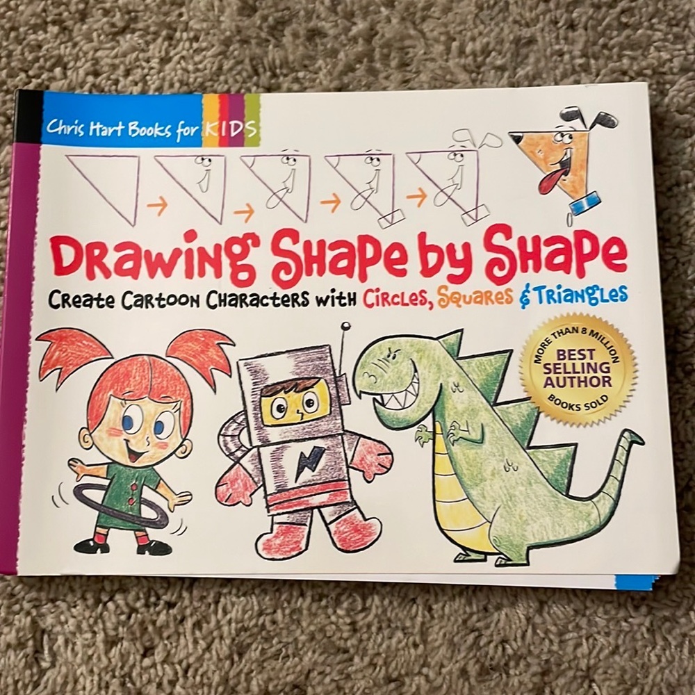 DRAWING SHAPE BY SHAPE CHRIS HART BOOKS FOR KIDS